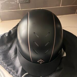 Charles Owen Ayebrush rose gold riding helmet. NWOT.